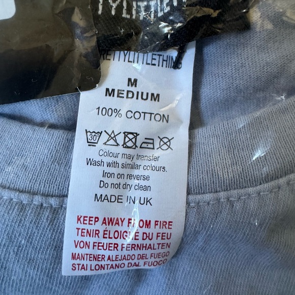 Pretty Little Things.  Grey Graphic  Good Luck  T-Shirt - Picture 2 of 4